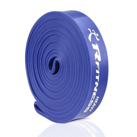 FURINNO Furinno RF1506-BL 41 in. Rfitness Professional Long Loop Stretch Latex Exercise Band; Blue - Heavy RF1506-BL